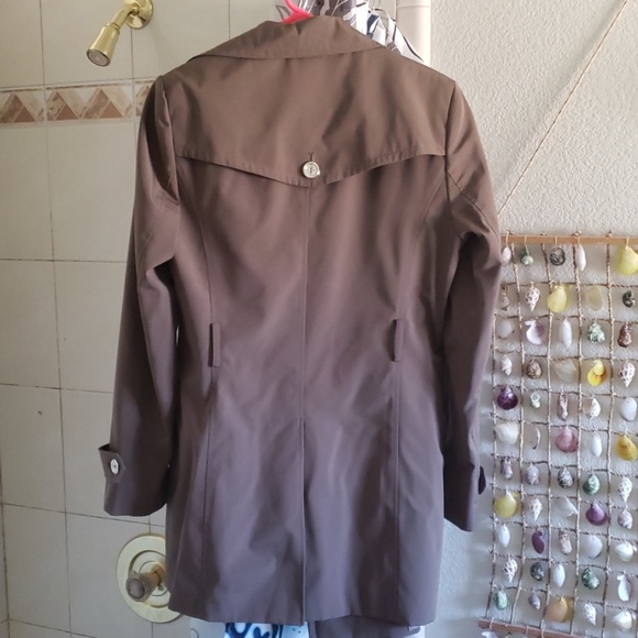 Dark Grey Calvin Klein Trench Coat - Picture 4 of 4